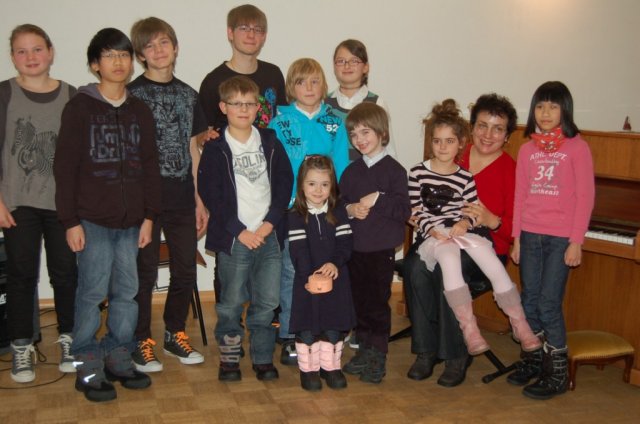 Vorführung der Musikschüler im Pi-Haus Freiberg am 11.12.2011